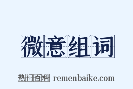 微意组词是什么意思的图片